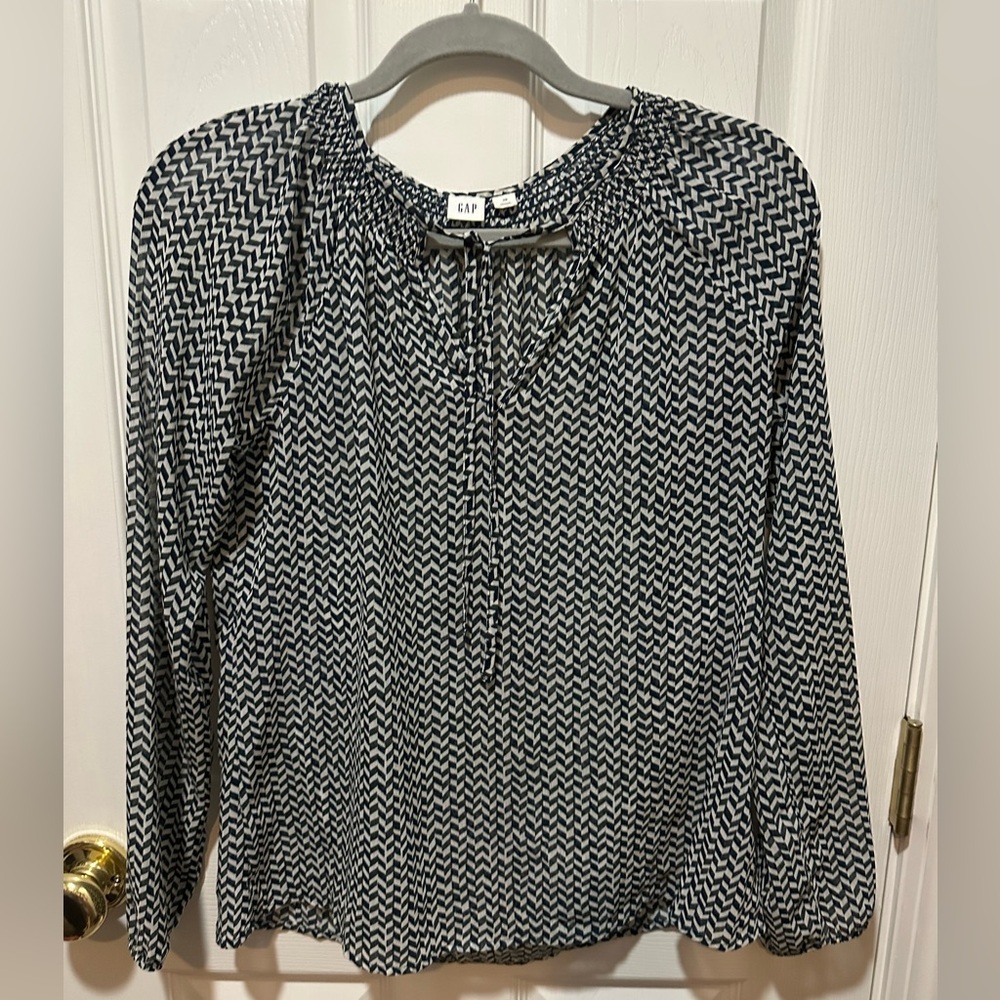 Black and White Chevron Blouse
